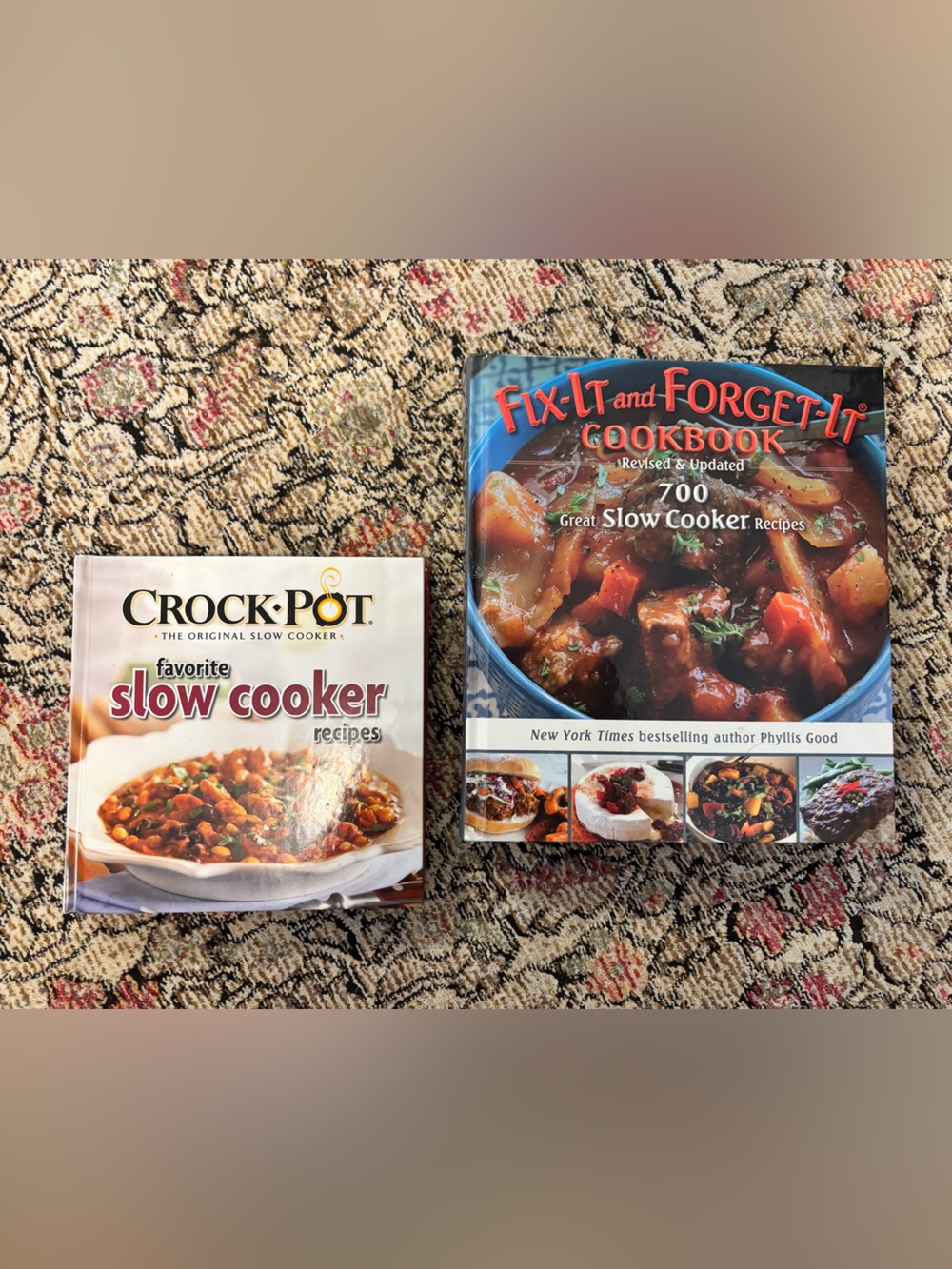 Crock-Pot & Fix-It and Forget-It Slow Cooker Recipe Books - TWO